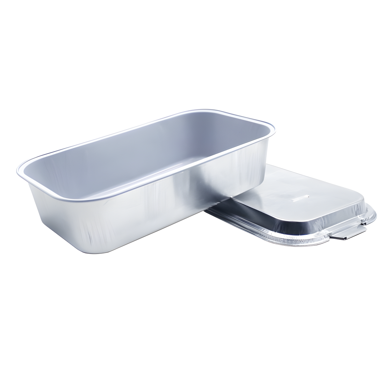 Foil Containers Hub FCH-A500W - White Lacquer Airline Meal Tray (17OZ / 500ML)