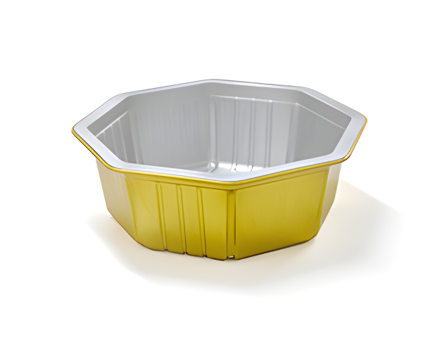 Foil Containers Hub FCH-O1050 - Octagon Foil Food Container (36OZ / 1050ML)