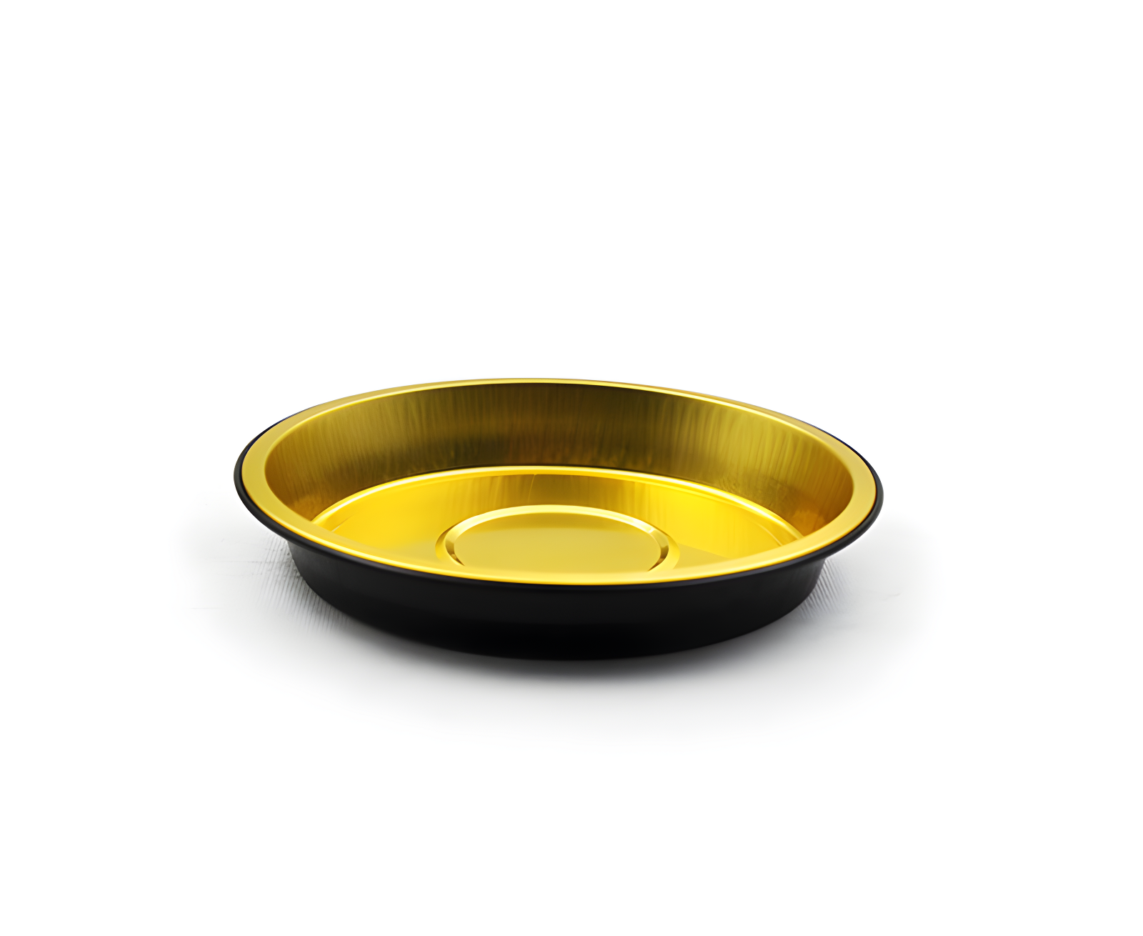 Foil Containers Hub FCH-R230G - Gold/Black Half-Size Deep Pan (8OZ / 230ML)
