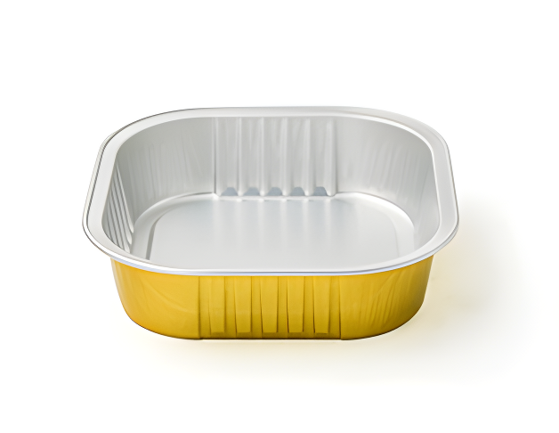 Foil Containers Hub FCH-S240 - Square Dessert & Pudding Cup (8OZ / 240ML)