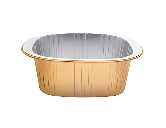 Foil Containers Hub FCH-S650 - Square Takeout Pan (22OZ / 650ML)