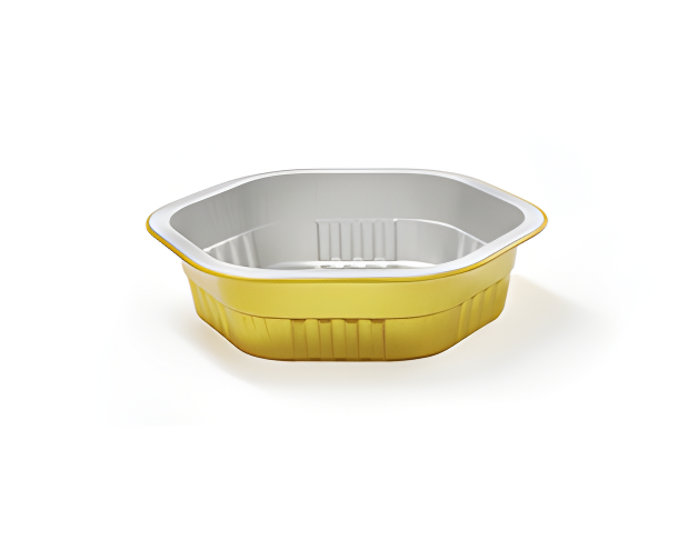 Foil Containers Hub FCH-X455 - Hexagon Foil Bakery Cup (15OZ / 455ML)